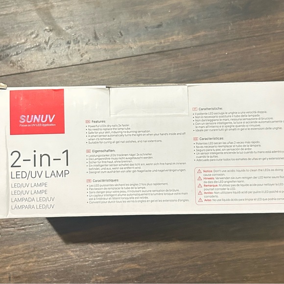 SUNUV LED/UV Nail Lamp & Sally Hansen Clear Top Coat - Picture 5 of 8